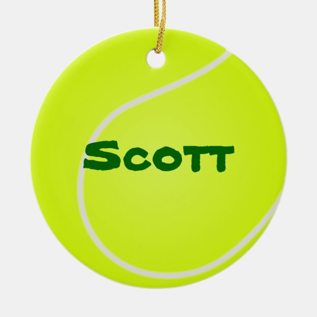 Tennis Ball Ornament (Front)