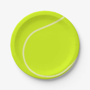 Tennis Ball Paper Plate