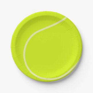 Tennis Ball Paper Plate