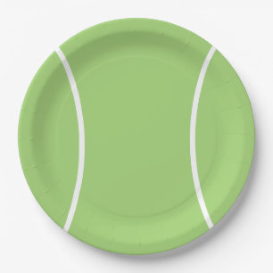 Tennis Ball Paper Plate