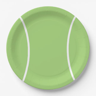 Tennis Ball Paper Plate