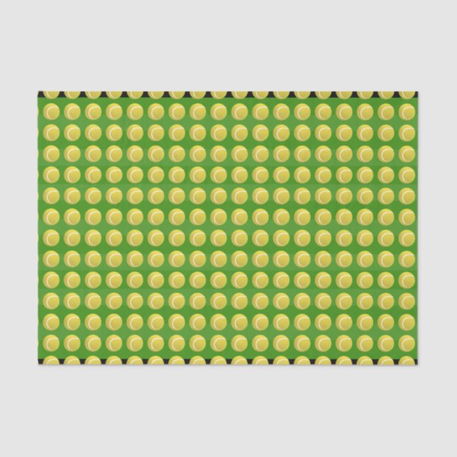 TENNIS BALL Pattern Tissue Paper (Front)