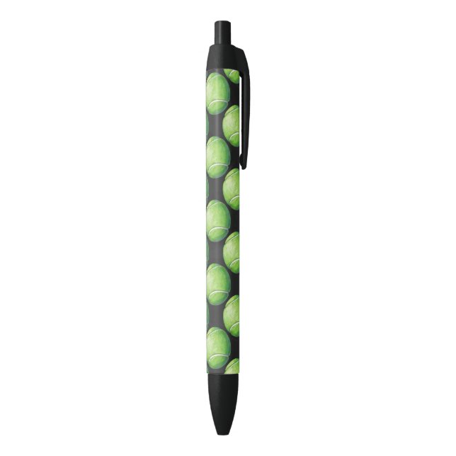 Tennis Ball Patterns Black Ink Pen (Bottom (Vertical))