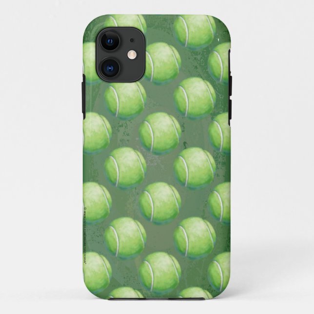 Tennis Ball Patterns Case-Mate iPhone Case (Back)