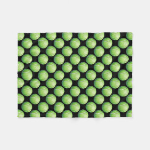 Tennis Ball Patterns Fleece Blanket