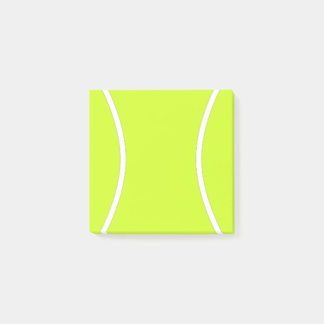 Tennis Ball Player or Coach Post-it® Notes Notepad (Front)