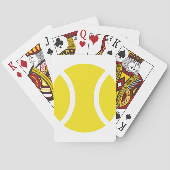 Tennis ball playing cards (Back)