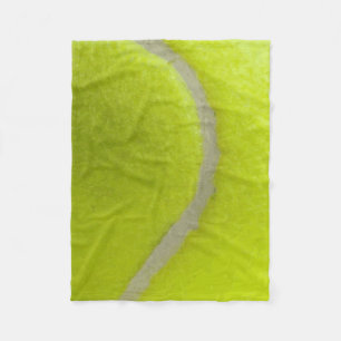 Tennis Ball Print Pattern Background Fleece Blanket