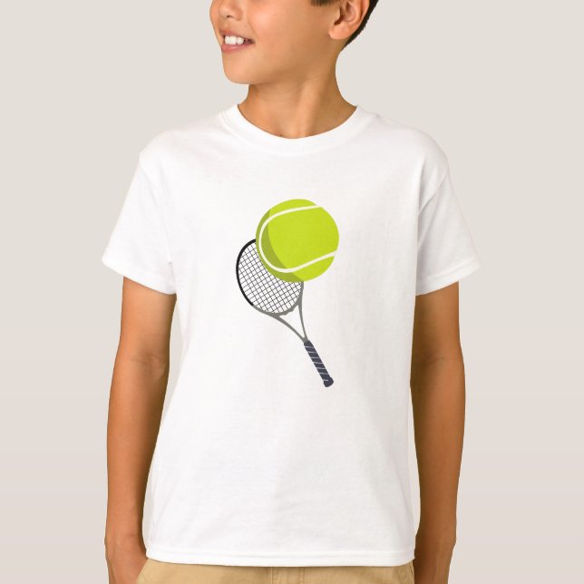 Tennis Ball & Racket Racquet  T-Shirt (Front)