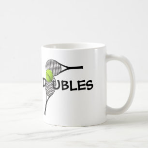 Tennis Ball Racquets Doubles Game Coffee Mug