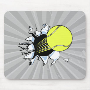 tennis ball ripping through mouse mat