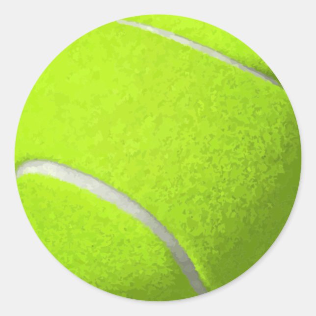 Tennis Ball Round Sticker (Front)
