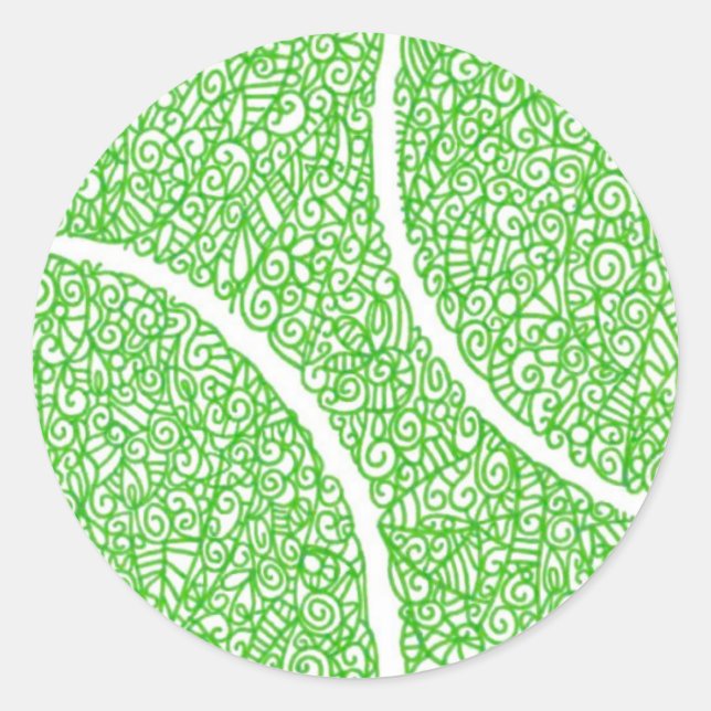 Tennis Ball Round Stickers  (Front)