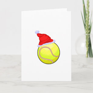 Tennis Ball (Santa Hat) Holiday Card