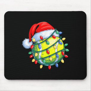 Tennis Ball Santa Hat Men Women Christmas Tennis X Mouse Mat
