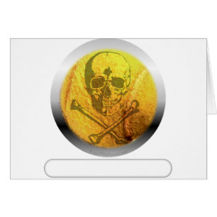 Tennis Ball Skull and Crossbones