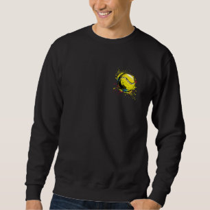 Tennis Ball Splash Art Tennis Colourful Sweatshirt