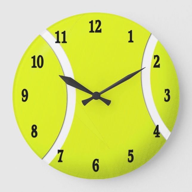 Tennis Ball Sport Wall Clock (Front)
