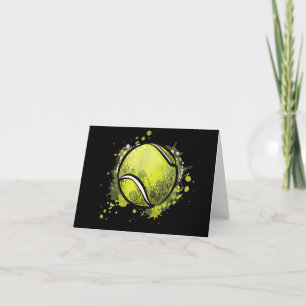 Tennis Ball Sports And Tennis Lover Christmas Invitation
