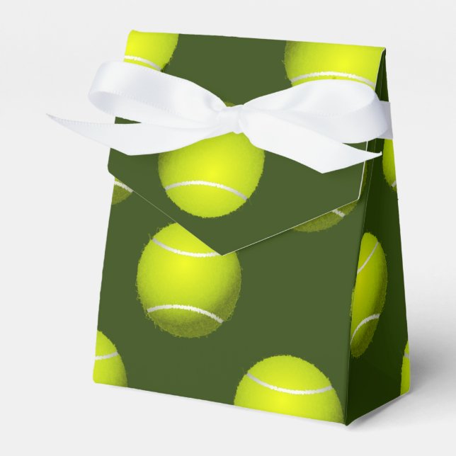 Tennis Ball Sports Favour Box (Front Side)
