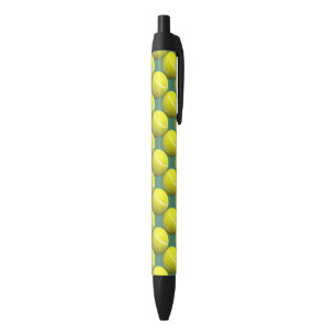 Tennis Ball Sports Theme Black Ink Pen