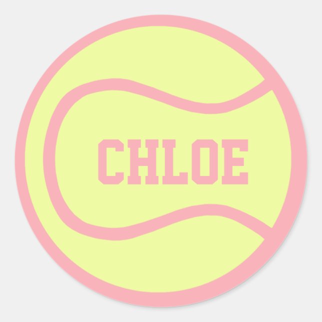 Tennis Ball Sticker - Customise it! (Front)