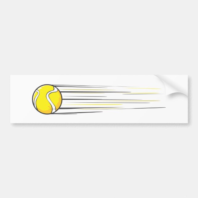 Tennis Ball Swish Bumper Sticker (Front)