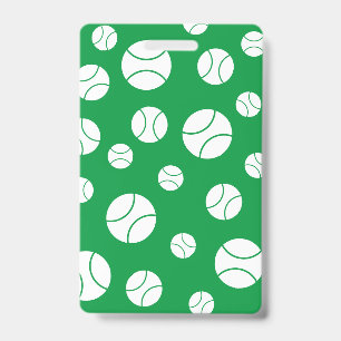 tennis ball Teacher Hall Pass school colours ID Badge