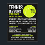 Tennis Ball, Tennis Lessons/Classes Advertising Flyer<br><div class="desc">Tennis Ball,  Tennis Lessons/Classes Advertising Flyers By The Business Card Store.</div>