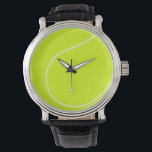 Tennis Ball Watch<br><div class="desc">Love Tennis?  This image is for you!  Fun graphic for the sports enthusiast.  Customise by changing background colour and/or adding text.</div>