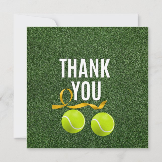 Tennis ball with Thank you wording (Front)