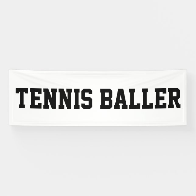 Tennis Baller Banner (Horizontal)