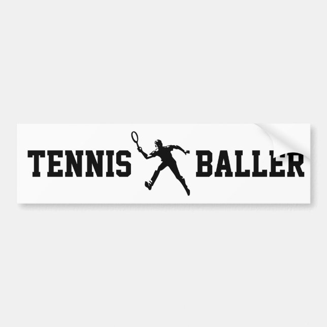 Tennis Baller Bumper Sticker (Front)