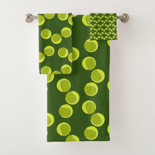 TENNIS BALLS 3 AMIGOS BATH TOWEL SET (Insitu)