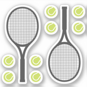 Tennis balls and tennis rackets