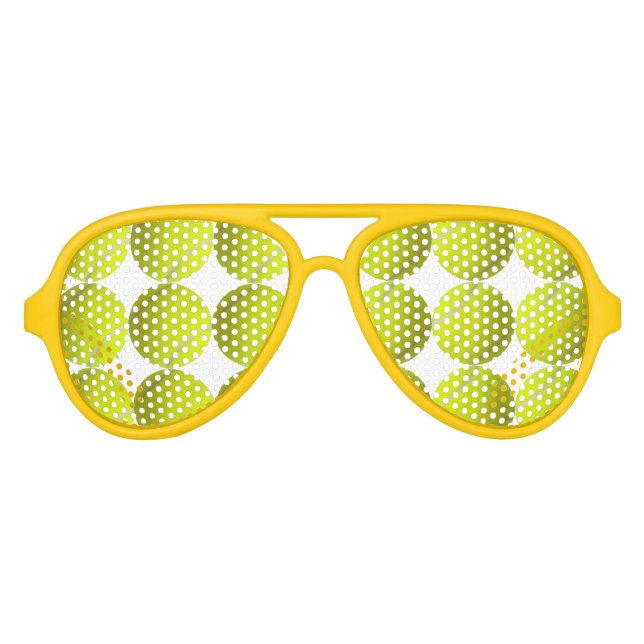 Tennis Balls Aviator Sunglasses (Front)