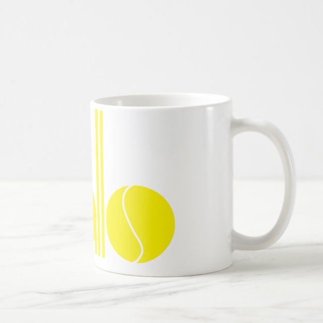 Tennis balls coffee mug (Right)