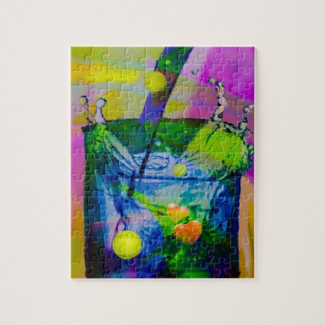 Tennis balls in celebration jigsaw puzzle (Vertical)