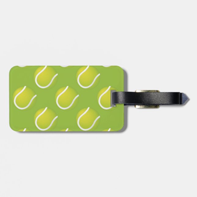 Tennis Balls Luggage Tag (Back Horizontal)