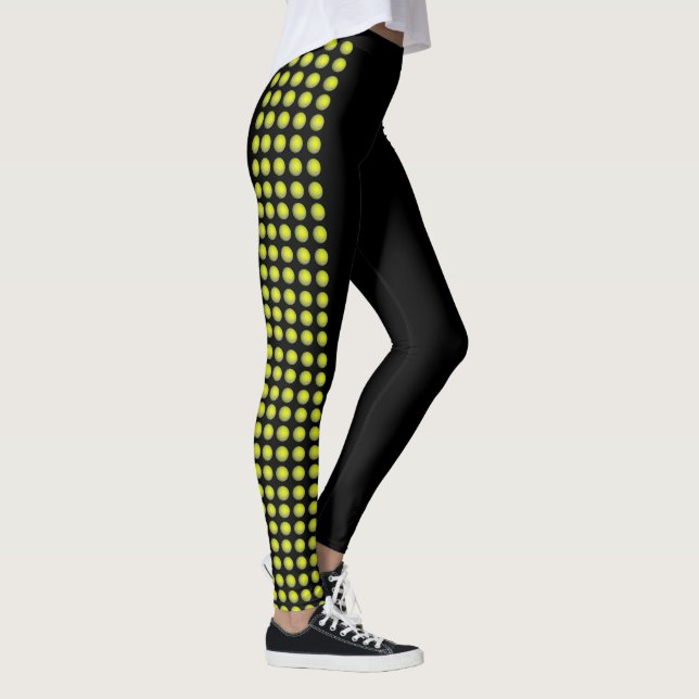 Tennis Balls On Side Seam, Ladies Leggings (Right)