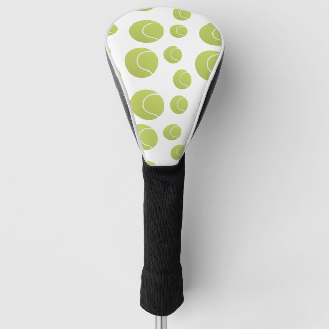 tennis balls pattern golf head cover (Front)