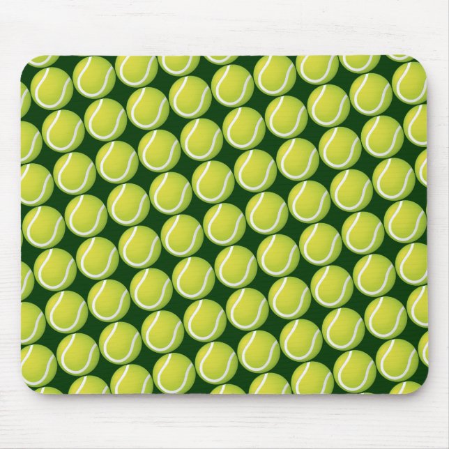 Tennis Balls Pattern | Sport Gifts Mouse Mat (Front)