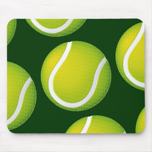 Tennis Balls Pattern | Sport Gifts Mouse Mat (Front)