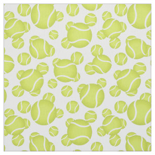 tennis balls pattern sports fabric