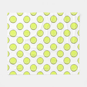 Tennis Balls Seamless Pattern \ Fleece Blanket