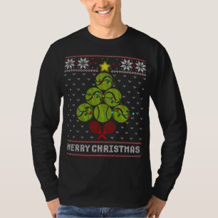 Tennis Balls Tree Merry Christmas Ugly Sweater