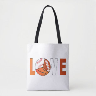 Tennis Basketball Baseball Football Lover Tote Bag