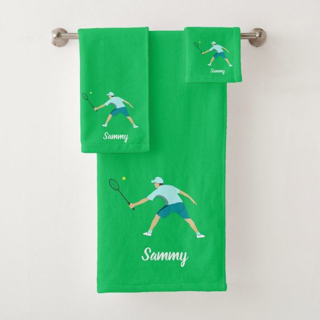 Tennis Bath Towel Set (Insitu)