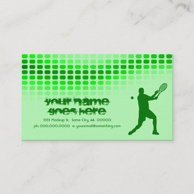 tennis beats business card (Front)