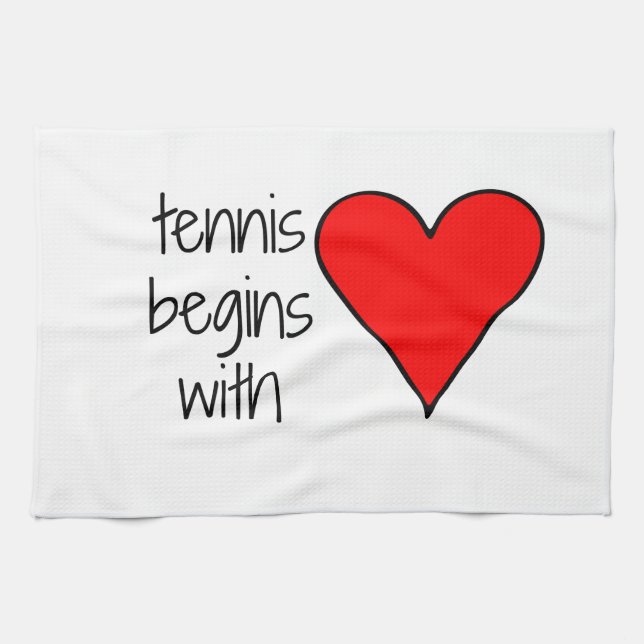 Tennis Begins with Love Towel (Horizontal)